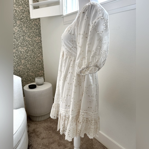 Cleobella Eyelet Dress in Ivory - Revolve - Picture 5 of 8